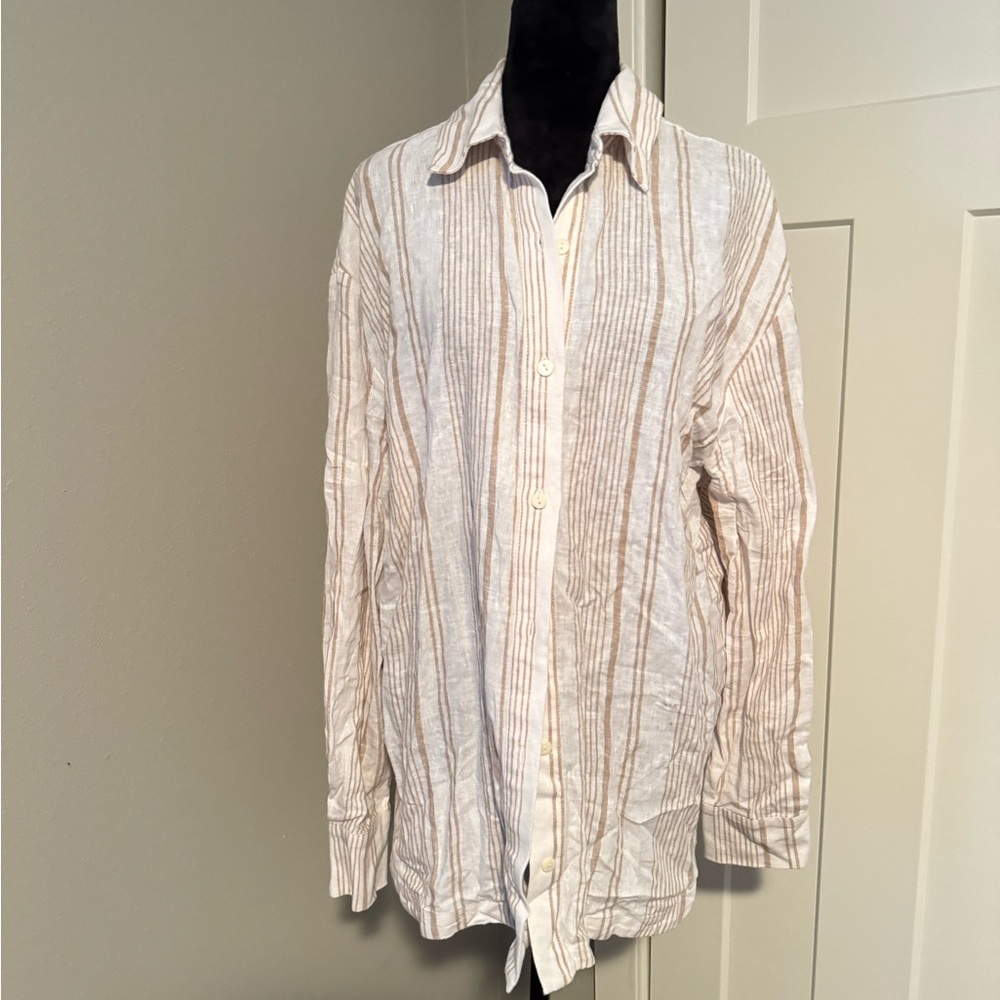 Tularosa Linen Stripe Top